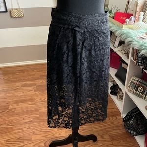 Anna Molinari black lace skirt